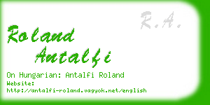 roland antalfi business card